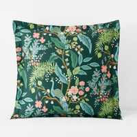 Peacock Classic Smooth Sateen Sham - Evergreen, Euro,Evergreen