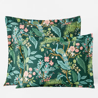 Peacock Classic Smooth Sateen Sham - Evergreen, Standard,Evergreen