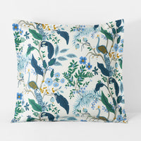 Peacock Classic Smooth Sateen Sham - Ivory Multi, Euro,Ivory Multi