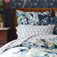 Peacock Classic Smooth Sateen Sham - Ivory Multi, Standard,Ivory Multi