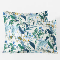Peacock Classic Smooth Sateen Sham - Ivory Multi, Standard,Ivory Multi