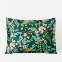 Peacock Classic Smooth Sateen Sham - Evergreen, Standard,Evergreen