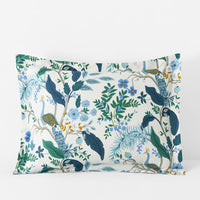 Peacock Classic Smooth Sateen Sham - Ivory Multi, Standard,Ivory Multi