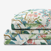 Peacock Classic Smooth Sateen Bed Sheet Set - Cream, Twin,Cream