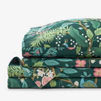 Peacock Classic Smooth Sateen Bed Sheet Set - Evergreen, Twin,Evergreen