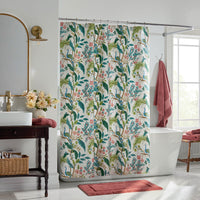 Peacock Classic Smooth Sateen Shower Curtain - Cream,Cream