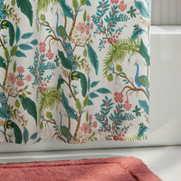 Peacock Classic Smooth Sateen Shower Curtain - Cream,Cream