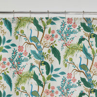 Peacock Classic Smooth Sateen Shower Curtain - Cream,Cream