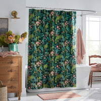 Peacock Classic Smooth Sateen Shower Curtain - Evergreen,Evergreen