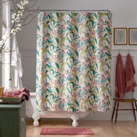 Peacock Classic Smooth Sateen Shower Curtain - Blush,Blush