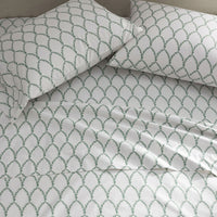 Laurel Classic Smooth Sateen Flat Bed Sheet - Sage, King/Cal King,Sage