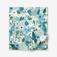 Garden Party Classic Cool Cotton Percale Flat Bed Sheet - Teal, Twin/Twin XL,Teal
