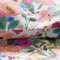 Garden Party Classic Cool Cotton Percale Fitted Bed Sheet - Multi, Twin,Multi