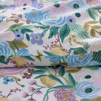 Garden Party Classic Cool Cotton Percale Fitted Bed Sheet - Lilac, Twin,Lilac