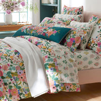 Garden Party Classic Cool Cotton Percale Duvet Cover - Multi, Twin/Twin XL,Multi