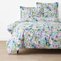 Garden Party Classic Cool Cotton Percale Duvet Cover - Lilac, Twin/Twin XL,Lilac