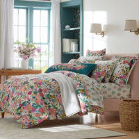 Garden Party Classic Cool Cotton Percale Comforter - Multi, Twin/Twin XL,Multi