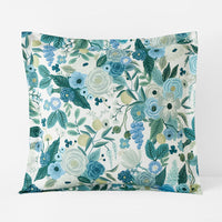 Garden Party Classic Cool Cotton Percale Sham - Teal, Euro,Teal