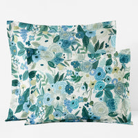 Garden Party Classic Cool Cotton Percale Sham - Teal, Standard,Teal