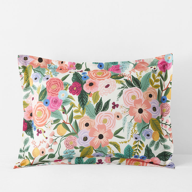Garden Party Classic Cool Cotton Percale Sham - Multi, Standard,Multi