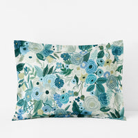 Garden Party Classic Cool Cotton Percale Sham - Teal, Standard,Teal