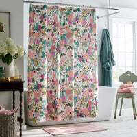 Garden Party Classic Cool Cotton Percale Shower Curtain - Multi,Multi