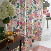 Garden Party Classic Cool Cotton Percale Shower Curtain - Multi,Multi