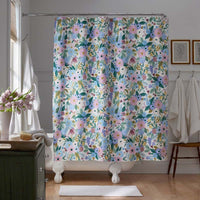 Garden Party Classic Cool Cotton Percale Shower Curtain - Lilac,Lilac