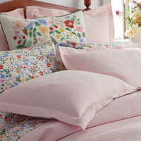 Strawberry Fields Embroidered Decorative Square Pillow Cover - Cream Multi,Cream Multi