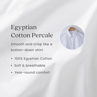 Scallop Embroidered Premium Cool Egyptian Percale Sham - Yellow, King,Yellow