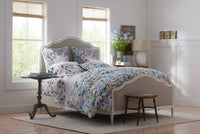 Garden Party Embroidered Decorative Square Pillow Cover - Ivory,Ivory