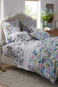 Garden Party Embroidered Decorative Square Pillow Cover - Ivory,Ivory