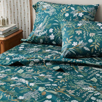 Juniper Forest Classic Smooth Sateen Flat Bed Sheet - Navy, Twin/Twin XL,Navy