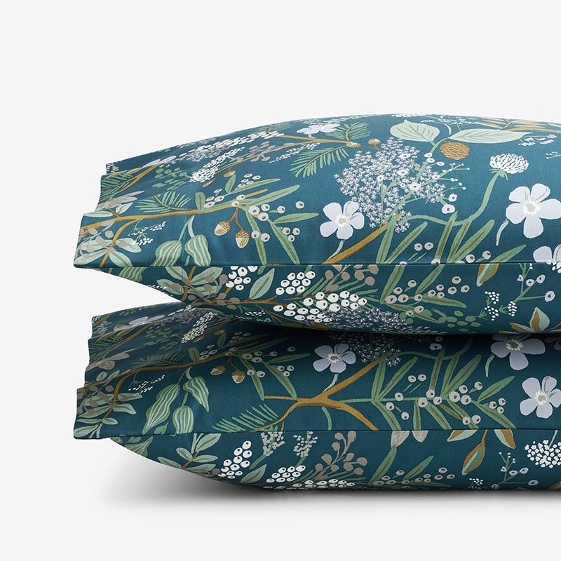 Juniper Forest Classic Smooth Sateen Pillowcase Set - Navy, Standard,Navy