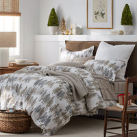 Holiday Print Classic Ultra-Cozy Cotton Flannel Flat Bed Sheet - Evening Forest, Twin/Twin XL,Evening Forest