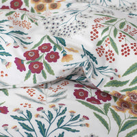 Holiday Print Classic Ultra-Cozy Cotton Flannel Pillowcase Set - Floral Spray, Standard,Floral Spray