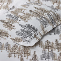 Holiday Print Classic Ultra-Cozy Cotton Flannel Duvet Cover - Evening Forest, Twin/Twin XL,Evening Forest