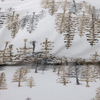 Holiday Print Classic Ultra-Cozy Cotton Flannel Duvet Cover - Evening Forest, Twin/Twin XL,Evening Forest