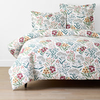 Holiday Print Classic Ultra-Cozy Cotton Flannel Duvet Cover - Floral Spray, Twin/Twin XL,Floral Spray
