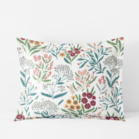 Holiday Print Classic Ultra-Cozy Cotton Flannel Sham - Floral Spray, Standard,Floral Spray