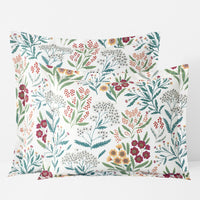 Holiday Print Classic Ultra-Cozy Cotton Flannel Sham - Floral Spray, Standard,Floral Spray