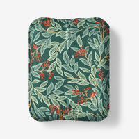 Willowberry Classic Cool Cotton Percale Fitted Bed Sheet - Green, Twin,Green