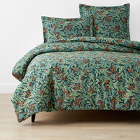 Willowberry Classic Cool Cotton Percale Duvet Cover - Green, Twin/Twin XL,Green
