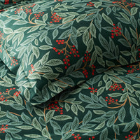 Willowberry Classic Cool Cotton Percale Duvet Cover - Green, Twin/Twin XL,Green