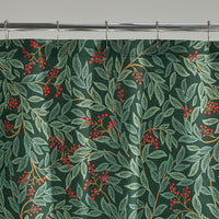 Willowberry Classic Cool Cotton Percale Shower Curtain - Green,Green