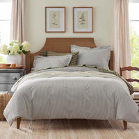 Classic Stripes and Plaids Cool Yarn-Dyed Cotton Percale Flat Bed Sheet - Stripe Green, Twin/Twin XL,Stripe Green