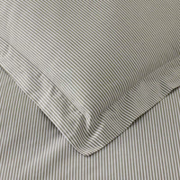Classic Stripes and Plaids Cool Yarn-Dyed Cotton Percale Fitted Bed Sheet - Stripe Green, Twin XL,Stripe Green