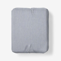 Classic Stripes and Plaids Cool Yarn-Dyed Cotton Percale Fitted Bed Sheet - Stripe Blue, Twin XL,Stripe Blue