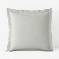 Classic Stripes and Plaids Cool Yarn-Dyed Cotton Percale Sham - Stripe Green, Euro,Stripe Green