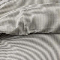 Classic Stripes and Plaids Cool Yarn-Dyed Cotton Percale Sham - Stripe Green, Standard,Stripe Green